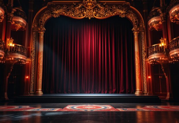Denzel Washington performing in Othello production