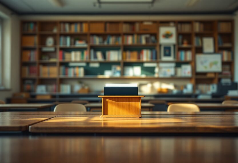 Illustration depicting educational authoritarianism trends