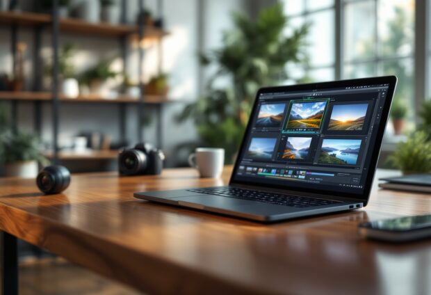 An artistic representation of AI's impact on photography