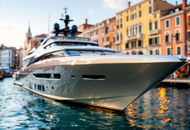 Jeff Bezos e Lauren Sánchez durante il loro matrimonio a Venezia