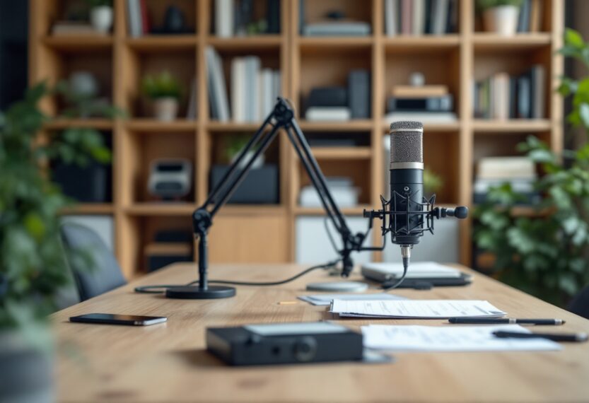 Visual representation of podcast evolution from audio to video