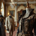 A collage of royal fashion styles from different eras