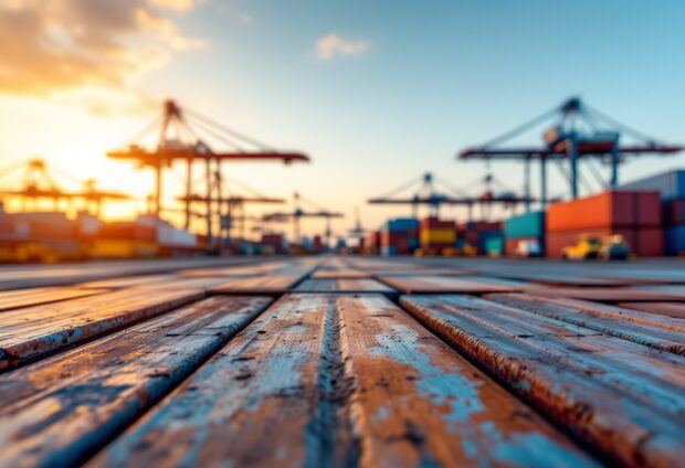 Illustration of tariffs affecting global economy