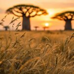 A stunning view of wildlife coexisting with urban development in East Africa