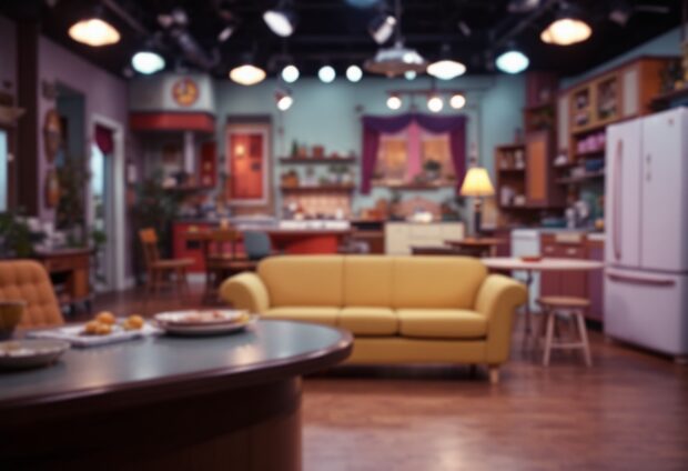 Cast and crew of I Love Lucy during a filming session
