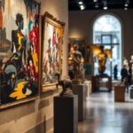 Contemporary art auction scene in New York City