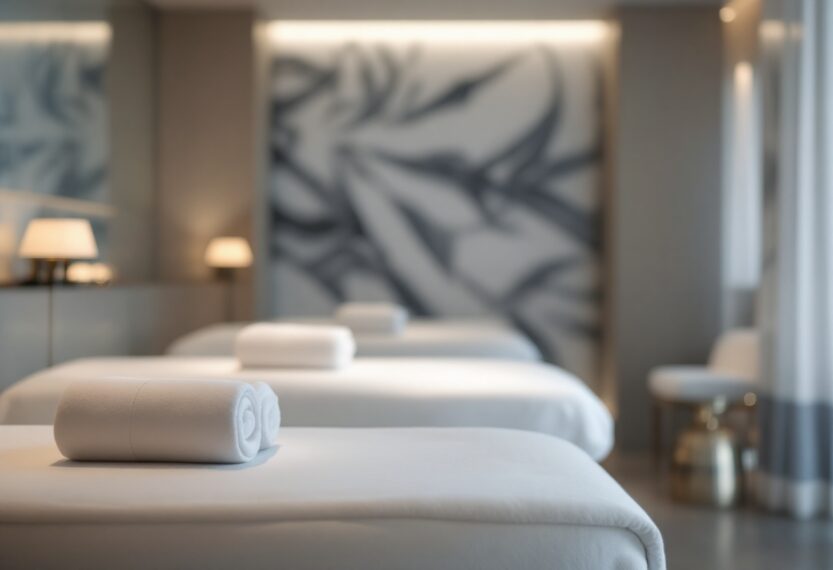 Elegante interni del Dior Spa Plaza Athénée