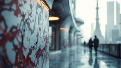Young people engaging with dystopian literature and media