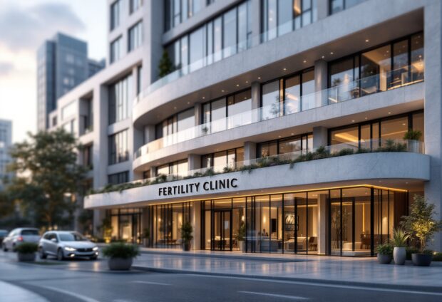 Scene of the bombing at a fertility clinic in Palm Springs