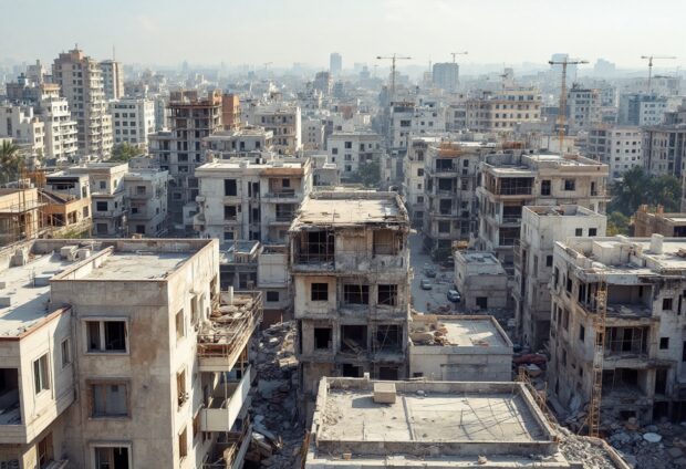 A hopeful scene in Syria amidst destruction