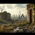 Scene depicting survival dynamics in a post-apocalyptic setting