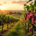 Rosé wine bottles with a backdrop of the Hamptons