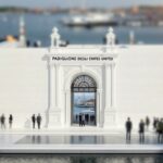 Art installation at the Venice Biennale showcasing cultural diversity