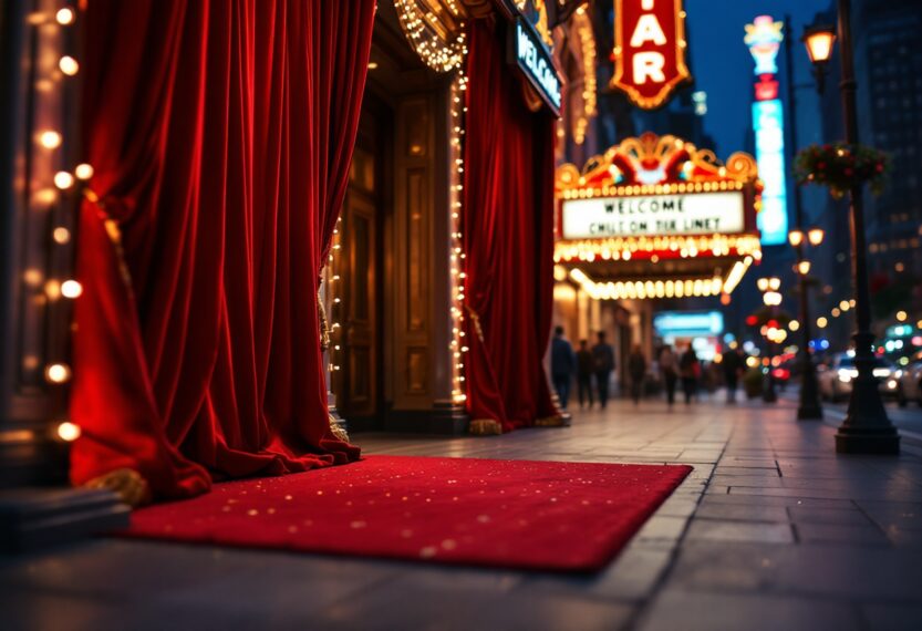 Diverse performers celebrating talent on Broadway stage