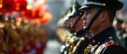 Two parades showcasing power and tradition side by side