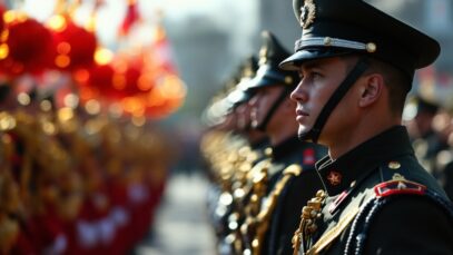 Two parades showcasing power and tradition side by side
