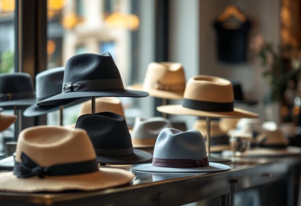 Stylish hats showcasing modern fashion trends