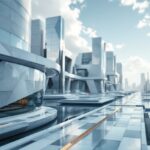 Conceptual image of the ambitious Praxis city design