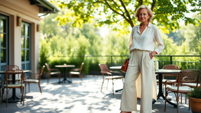 chic and comfortable summer work attire for mature women 1750923040