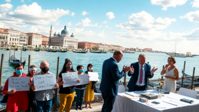 jeff bezos and lauren sanchezs wedding in venice community backlash or a beautiful occasion 1750819243