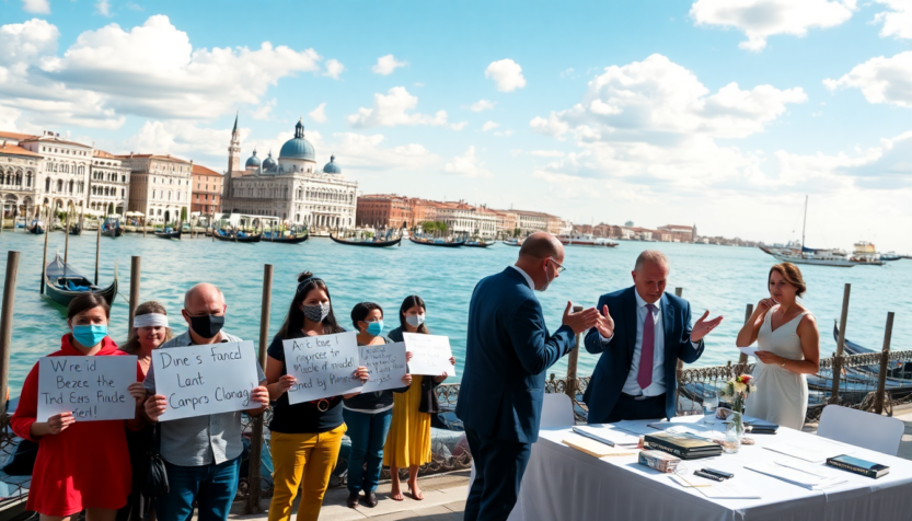 jeff bezos and lauren sanchezs wedding in venice community backlash or a beautiful occasion 1750819243