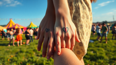 cara delevingne and minke celebrate love with matching tattoos at glastonbury 1751690133