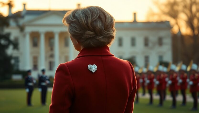 Cullinan V brooch signals continuity as Queen Camilla attends White House welcome