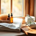 Dry brushing and essential oils to support lymphatic health after 60