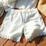 How to style lace-trim shorts for a fresh spring wardrobe
