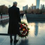 King Charles and Queen Camilla lay wreath at the 9/11 Memorial during state visit