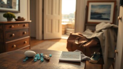 Weekend homecoming after a family trip to England