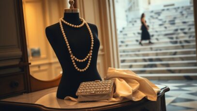 Emily Blunt's Mikimoto body necklace anchors a bold Met Gala look