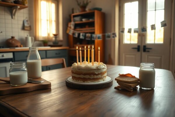 Family birthday traditions inspired by neighborhood rituals and photo garlands