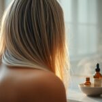 Natural oil blends to nourish and strengthen silver hair